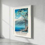 Wallity Pintura Decorativa Enmarcada Monte Fuji desde el Lago Yamanaka 55 x 75 cm